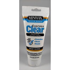 Minwax Express Clear High Gloss 6 Fl Oz Protective Wiping Finish Water Based
